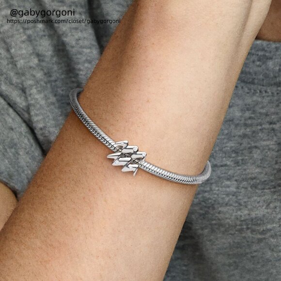 Pandora Sparkling Aquarius Zodiac Charm|Pendant - Picture 2 of 2